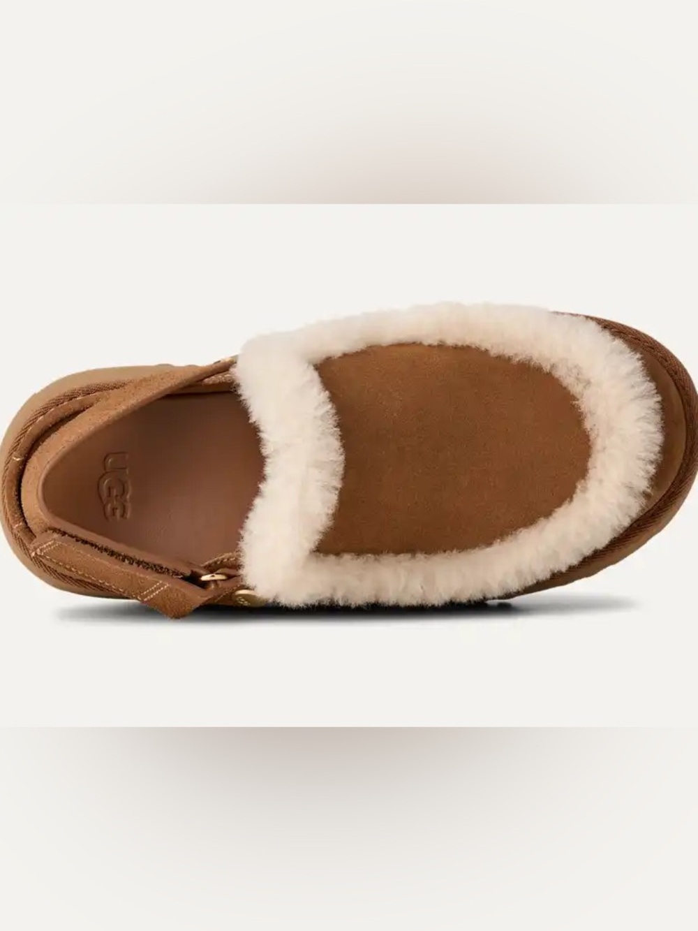 UGG Esmee clog Shearling-Trim Slingback NEW color chestnut - Picture 6 of 13